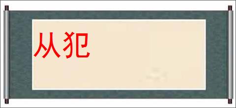 从犯的意思,及其含义,从犯基本解释